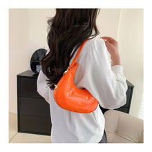 Load image into Gallery viewer, Fashion Simple Shoulder Bag Underarm Bag Temperamental Solid Color Comfortable PU Leather Handbag for Women
