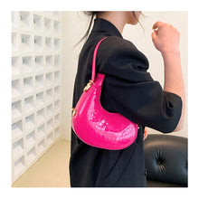 Load image into Gallery viewer, Fashion Simple Shoulder Bag Underarm Bag Temperamental Solid Color Comfortable PU Leather Handbag for Women
