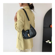 Load image into Gallery viewer, Women Fashion Temperamental Shoulder Bag Crossbody Bag Simple Glossy Solid Color PU Leather Handbag
