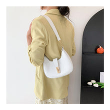 Load image into Gallery viewer, Women Fashion Temperamental Shoulder Bag Crossbody Bag Simple Glossy Solid Color PU Leather Handbag
