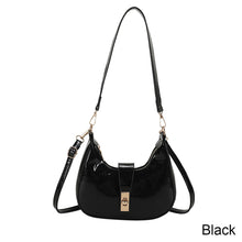 Load image into Gallery viewer, Women Fashion Temperamental Shoulder Bag Crossbody Bag Simple Glossy Solid Color PU Leather Handbag
