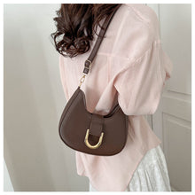 Load image into Gallery viewer, Fashion Personalized Shoulder Bag Crossbody Bag Niche Solid Color Comfortable PU Leather Crossbody Bag for Women

