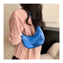 Load image into Gallery viewer, Fashion Personalized Shoulder Bag Underarm Bag Simple Solid Color Glossy PU Leather Handbag for Women

