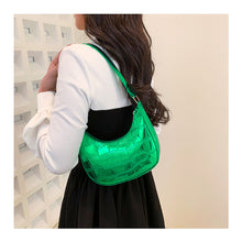 Load image into Gallery viewer, Fashion Personalized Shoulder Bag Underarm Bag Simple Solid Color Glossy PU Leather Handbag for Women
