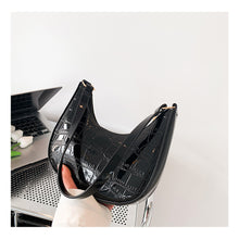 Load image into Gallery viewer, Fashion Personalized Shoulder Bag Underarm Bag Simple Solid Color Glossy PU Leather Handbag for Women

