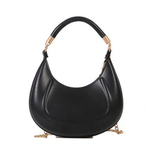 Load image into Gallery viewer, Women Fashion Versatile Shoulder Bag Underarm Bag Chain Crossbody Bag Solid Color PU Leather Handbag
