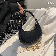 Load image into Gallery viewer, Women Fashion Versatile Shoulder Bag Underarm Bag Chain Crossbody Bag Solid Color PU Leather Handbag
