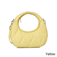 Load image into Gallery viewer, Temperamental Versatile Ribbed Handbag Crossbody Bag PU Leather Solid Color Comfortable Handbag for Women
