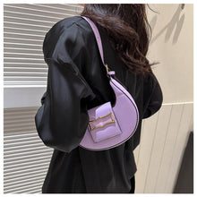 Load image into Gallery viewer, Fashion Simple Shoulder Bag Underarm Bag Temperamental Solid Color PU Leather Handbag for Women
