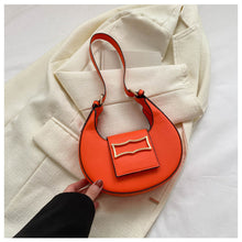 Load image into Gallery viewer, Fashion Simple Shoulder Bag Underarm Bag Temperamental Solid Color PU Leather Handbag for Women
