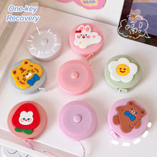 Load image into Gallery viewer, 150cm/60" Portable Retractable Ruler Centimeter Inch Roll Tape Body Measuring Ruler Soft Flat Sewing Ruler Sewing Fashion Design School Supplies

