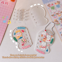 Load image into Gallery viewer, Cute Guka Sticker DIY Keychain Transparent Acrylic Goo Chuck Pendant Keychain Decoration Badge Kawaii Stationery Accessories

