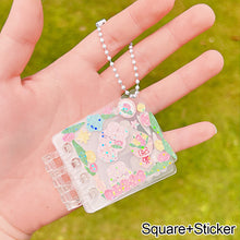 Load image into Gallery viewer, Cute Guka Sticker DIY Keychain Transparent Acrylic Goo Chuck Pendant Keychain Decoration Badge Kawaii Stationery Accessories
