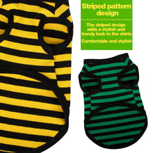 Load image into Gallery viewer, Summer Pet Dog Stripe Vest Soft Puppy Clothing Shirt T-shirts Comfortable for Cats Small Medium Dog
