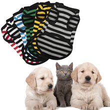 Load image into Gallery viewer, Summer Pet Dog Stripe Vest Soft Puppy Clothing Shirt T-shirts Comfortable for Cats Small Medium Dog
