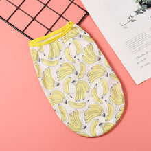Load image into Gallery viewer, Summer Cute Fruit Print Pet Dog Vest Soft Cartoon Pattern Puppy T-shirts Comfortable for Cats Small Medium Dog
