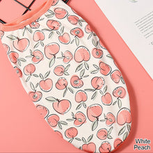 Load image into Gallery viewer, Summer Cute Fruit Print Pet Dog Vest Soft Cartoon Pattern Puppy T-shirts Comfortable for Cats Small Medium Dog
