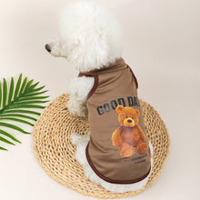 Load image into Gallery viewer, Summer Pet Dog Vests Sleeveless T-shirts Bear Pattern Clothes For Dogs Or Cats Puppy Pet Shirt Cute Summer Pet Products
