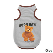 Load image into Gallery viewer, Summer Pet Dog Vests Sleeveless T-shirts Bear Pattern Clothes For Dogs Or Cats Puppy Pet Shirt Cute Summer Pet Products
