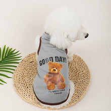 Load image into Gallery viewer, Summer Pet Dog Vests Sleeveless T-shirts Bear Pattern Clothes For Dogs Or Cats Puppy Pet Shirt Cute Summer Pet Products
