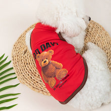 Load image into Gallery viewer, Summer Pet Dog Vests Sleeveless T-shirts Bear Pattern Clothes For Dogs Or Cats Puppy Pet Shirt Cute Summer Pet Products
