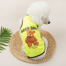 Load image into Gallery viewer, Summer Pet Dog Vests Sleeveless T-shirts Bear Pattern Clothes For Dogs Or Cats Puppy Pet Shirt Cute Summer Pet Products
