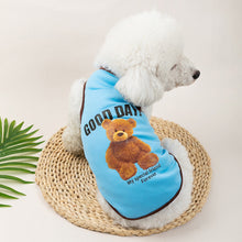 Load image into Gallery viewer, Summer Pet Dog Vests Sleeveless T-shirts Bear Pattern Clothes For Dogs Or Cats Puppy Pet Shirt Cute Summer Pet Products
