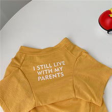Load image into Gallery viewer, Fashion Letters Printed Summer Dog T-shirt Pure Cotton Dog Clothes for French Bulldog Soft Breathable Pet Costume

