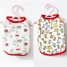 Load image into Gallery viewer, Spring Summer Pet Vest Cartoon Print Pet Puppy Dog Clothes for Small Dogs Pet Dog Vest Pet Sling T Shirt Pet Clothing
