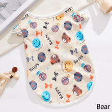 Load image into Gallery viewer, Spring Summer Pet Vest Cartoon Print Pet Puppy Dog Clothes for Small Dogs Pet Dog Vest Pet Sling T Shirt Pet Clothing
