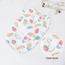 Load image into Gallery viewer, Spring Summer Cartoon Print Pet Vest With Pull Ring Pet Puppy Dog Clothes for Small Dogs Pet Cat Vest Pet Sling T Shirt Pet Clothing
