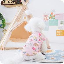 Load image into Gallery viewer, Spring Summer Cartoon Print Pet Vest With Pull Ring Pet Puppy Dog Clothes for Small Dogs Pet Cat Vest Pet Sling T Shirt Pet Clothing
