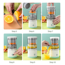Load image into Gallery viewer, Portable USB Orange Juicer Rechargeable Multifunctional Household Juice Machine Mini Juicer Cup Electric Juicer 45W Wireless

