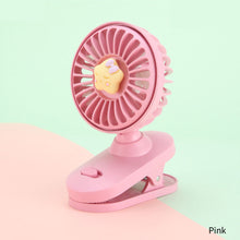 Load image into Gallery viewer, Portable Mini Hand Clip Fan USB Rechargeable Quiet Desktop Electric Fan High Quality Student Dormitory Small Cooling Fan
