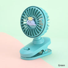 Load image into Gallery viewer, Portable Mini Hand Clip Fan USB Rechargeable Quiet Desktop Electric Fan High Quality Student Dormitory Small Cooling Fan
