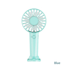Load image into Gallery viewer, Portable USB Chargeable Mini Fan Handheld Fans with Base Summer Outdoor 3 Speed Adjustable Air Cooling Fan with Phone Holder
