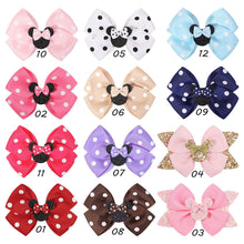 Load image into Gallery viewer, Girl Mickey Mouse Headdress Cute Girl Wave Dot Bow Sequin Hairpin Simple Fashion Accessories
