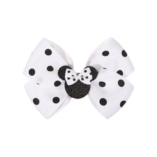 Load image into Gallery viewer, Girl Mickey Mouse Headdress Cute Girl Wave Dot Bow Sequin Hairpin Simple Fashion Accessories
