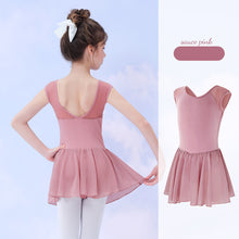 Load image into Gallery viewer, Children's Dance Dress Girls Summer Sleeveless Chiffon One-Piece Skirt Ballet Chinese Dance Body Training Cloth
