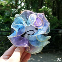 Load image into Gallery viewer, Dot Girl Women Bun Cover Snood Hair Net Nets Latin Ballet Dance Skating Crochet Snoods Hair Accessories
