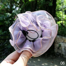 Load image into Gallery viewer, Dot Girl Women Bun Cover Snood Hair Net Nets Latin Ballet Dance Skating Crochet Snoods Hair Accessories
