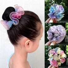 Load image into Gallery viewer, Dot Girl Women Bun Cover Snood Hair Net Nets Latin Ballet Dance Skating Crochet Snoods Hair Accessories

