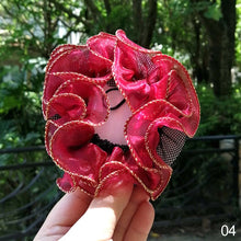 Load image into Gallery viewer, Dot Girl Women Bun Cover Snood Hair Net Nets Latin Ballet Dance Skating Crochet Snoods Hair Accessories
