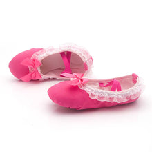 Load image into Gallery viewer, Kid Girls Children Ballet Dance Shoes Women Adult Lace Bow-knot Canvas Soft Sole Ballet Shoes Ballet Slippers
