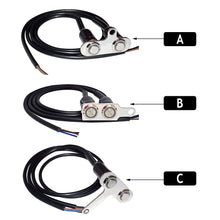 Load image into Gallery viewer, Stainless Steel LED Motorcycle Switch ON-OFF Handlebar Adjustable Mount Waterproof Double Switches Button DC12V Fog Light
