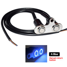 Load image into Gallery viewer, Stainless Steel LED Motorcycle Switch ON-OFF Handlebar Adjustable Mount Waterproof Double Switches Button DC12V Fog Light
