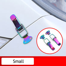 Load image into Gallery viewer, 2 Pcs Universal Car Trunk Fastener Clip Security Hook Lock Clip Kit Carbon Fibre Bumper Quick Release Hook Lock Clip for Drone Car Accessories
