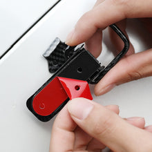 Load image into Gallery viewer, 2 Pcs Universal Car Trunk Fastener Clip Security Hook Lock Clip Kit Carbon Fibre Bumper Quick Release Hook Lock Clip for Drone Car Accessories
