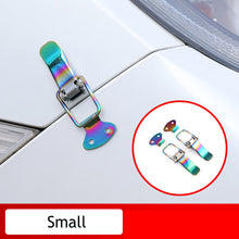 Load image into Gallery viewer, 2 Pcs Universal Car Trunk Fastener Clip Security Hook Lock Clip Kit Carbon Fibre Bumper Quick Release Hook Lock Clip for Drone Car Accessories
