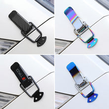Load image into Gallery viewer, 2 Pcs Universal Car Trunk Fastener Clip Security Hook Lock Clip Kit Carbon Fibre Bumper Quick Release Hook Lock Clip for Drone Car Accessories
